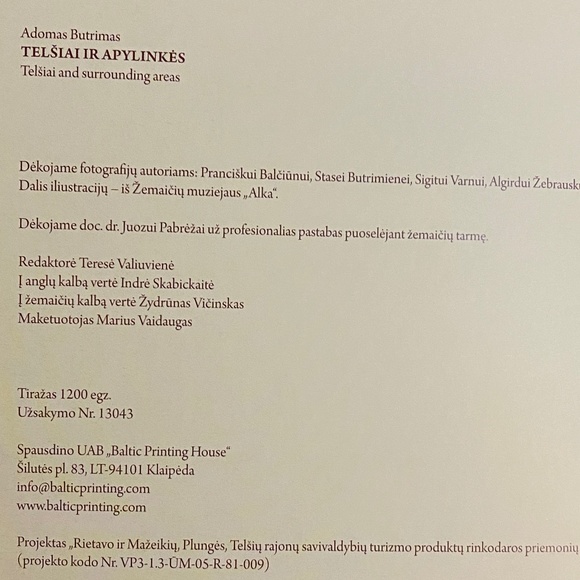 Telsiai Apylinkes , Telsiai & surrounding areas book - Picture 12 of 13